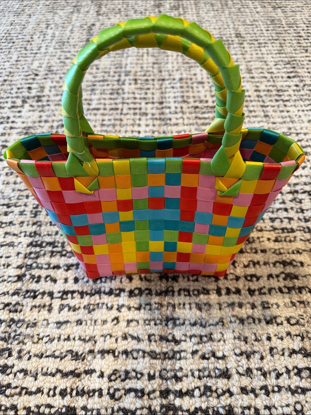 Multicolor Woven Tote